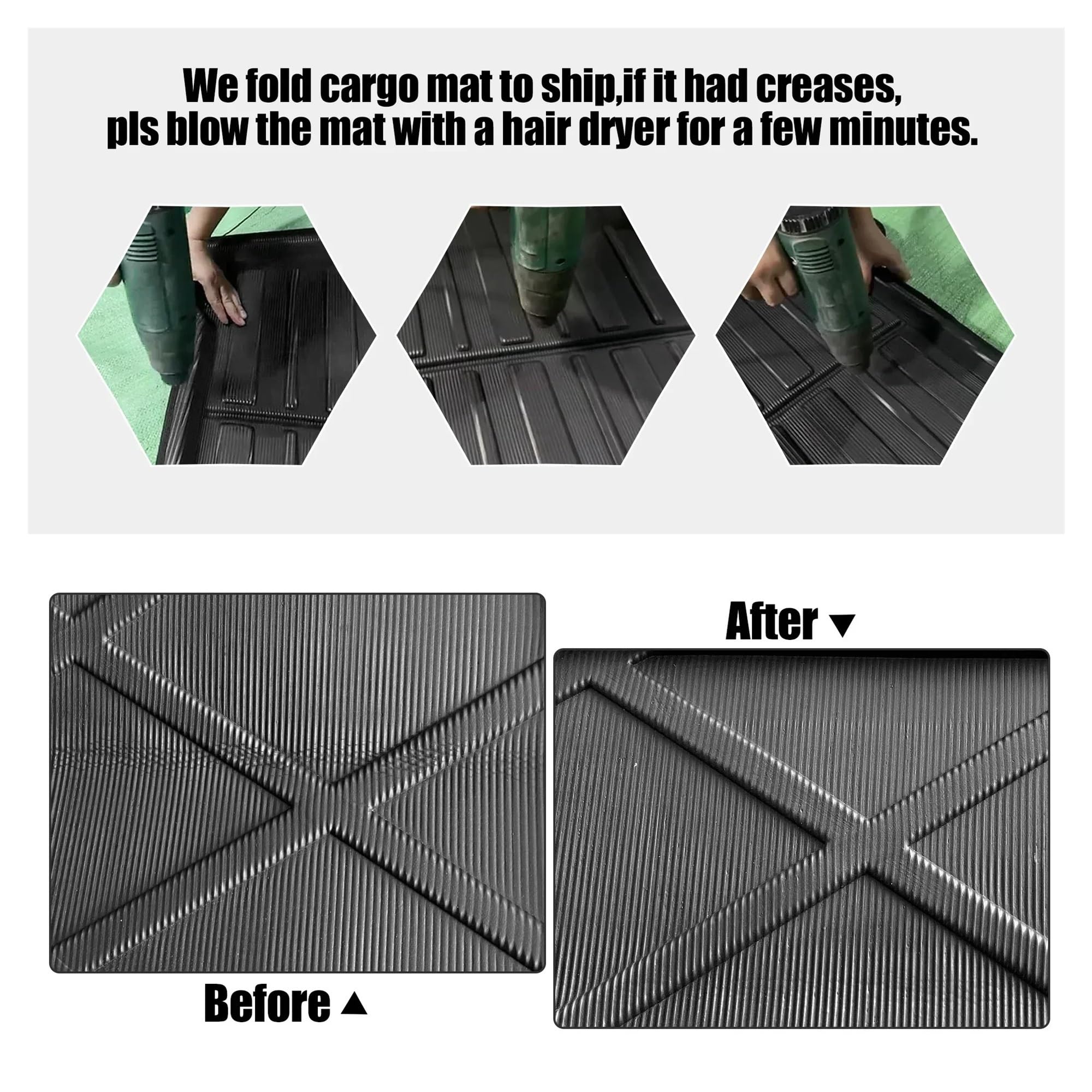 Kofferraumwanne Für FIAT 500X 2015-2024 Auto Kofferraum Matte Anti-rutsch wasserdichte Matte Cargo-Trunk Boot Tablett Boden Teppich Schutzfrachtmatte