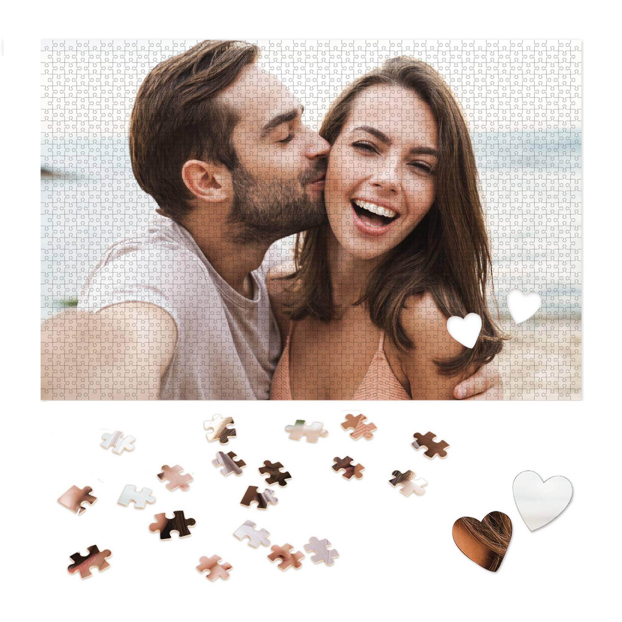 Puzzle Personalizado con Foto, Rompecabezas Personalizado con Foto y Texto | Puzzle Personalizado para Adultos y Niños, Regalo Original para Pareja, Familia o Amigos, Horizontal/Vertical