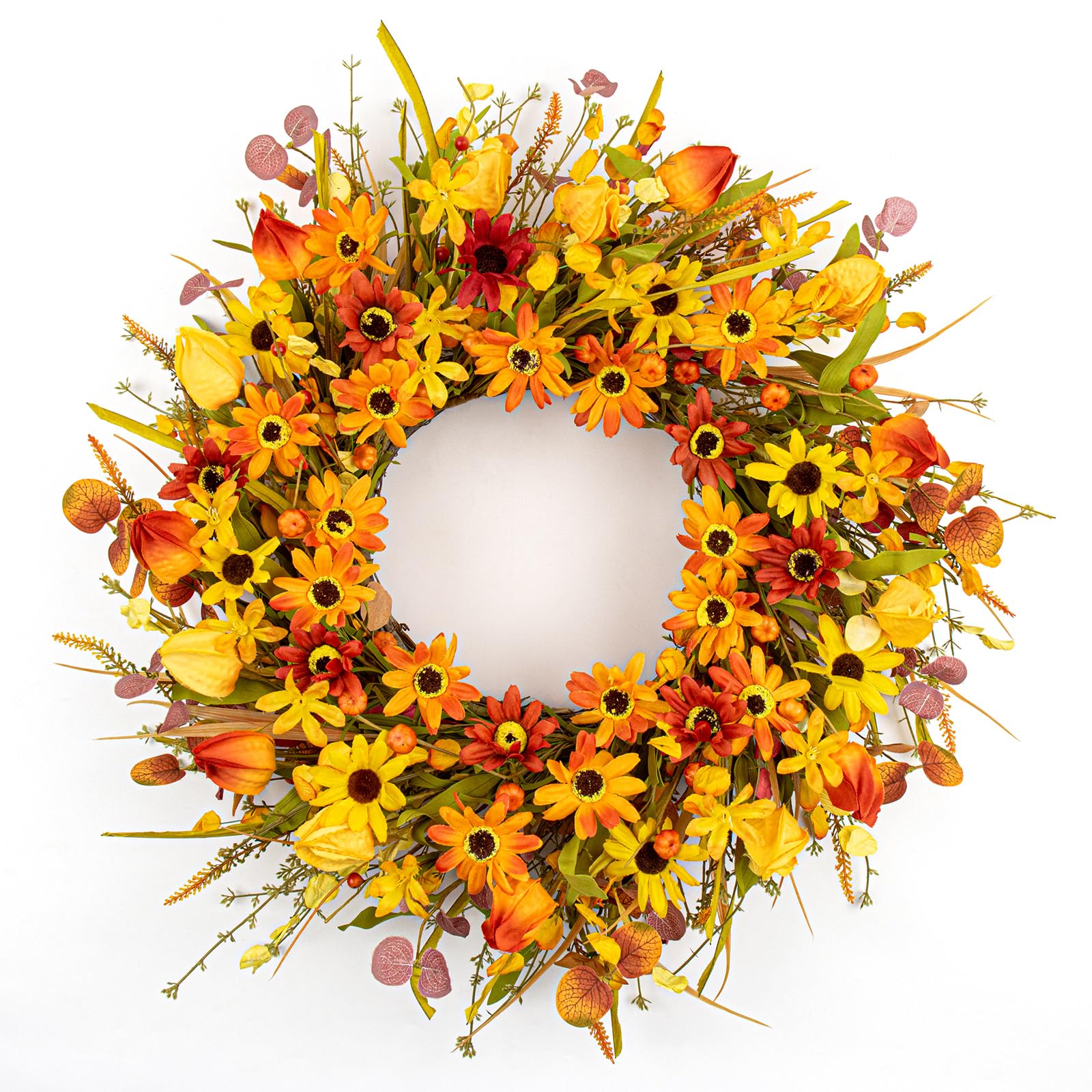 JINGHONG 22 Inch Fall Wreath