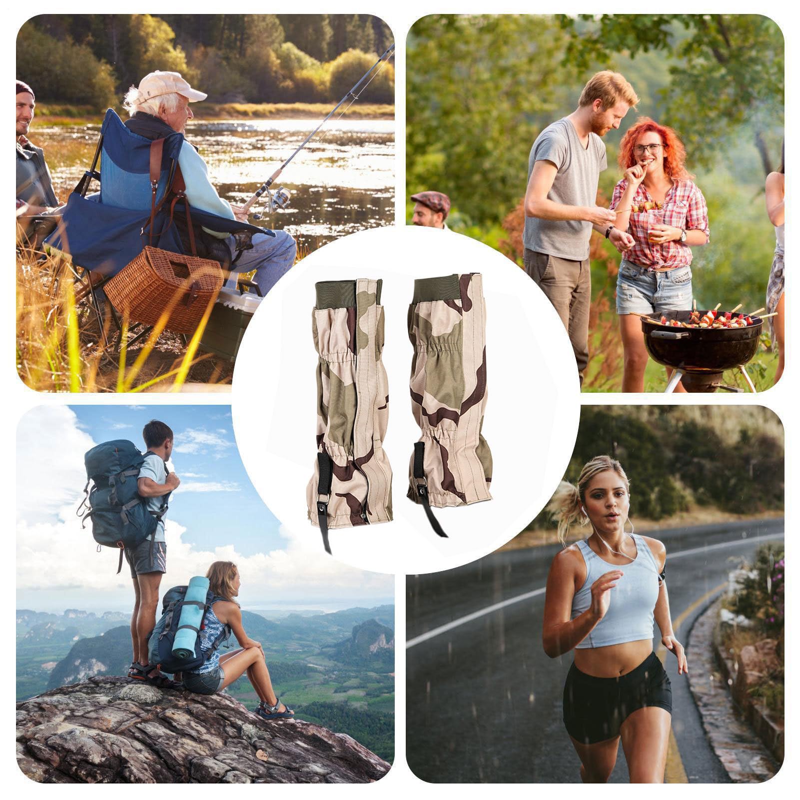 Generico Snake Gaiters, Long Tube Calf Cover, 17.72 inches Sand-Proof Calfs Gaiters, Anti-Wear Protection for Men and Women, Outdoor Survival, Hunting, Cycling, and Hiking