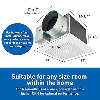 【新品】PYRENEXSPOUTNIC2 SOFT:34 Panasonic WhisperGreen Select Dual Speed Ceiling Mount