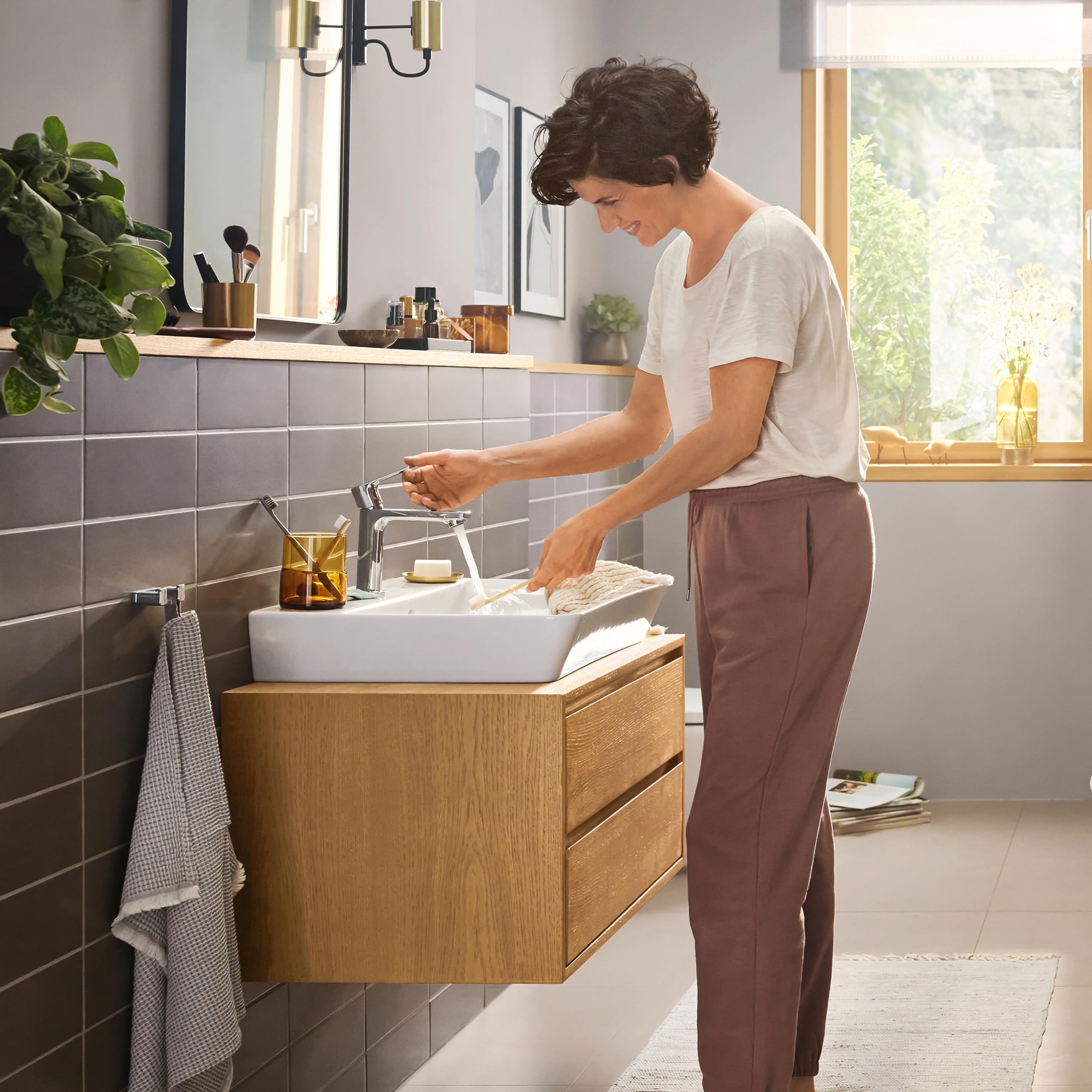 浄水器・整水器 Hangrohe Rebris E Faucet hansgrohe Hand sink faucets: Rebris E, Single-Hole Faucet 110 with