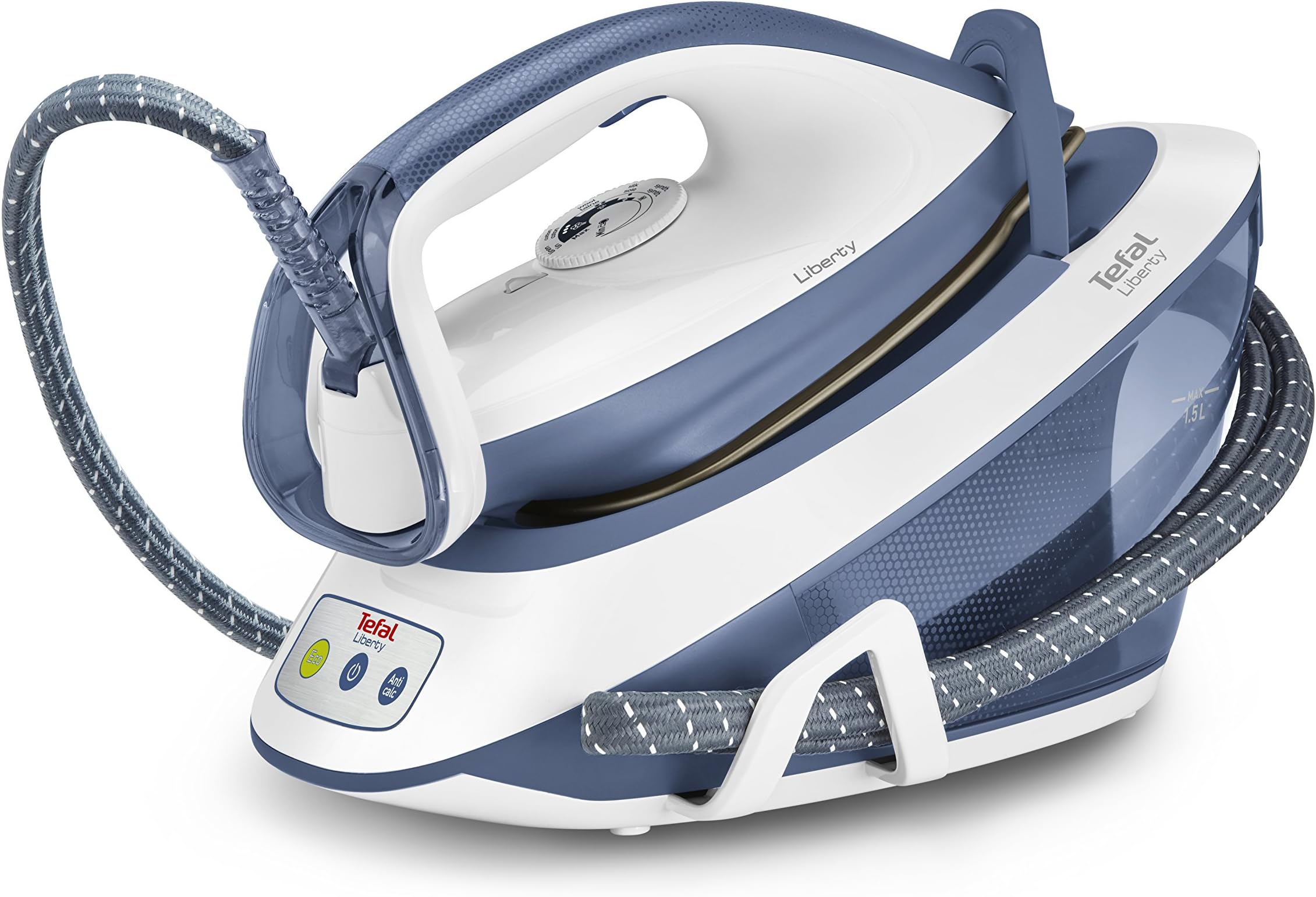 Tefal Liberty Steam Generator Iron, 2200 Watt, Light Blue, SV7020