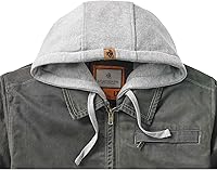 Vista 8 de Legendary Whitetails Men's Casual Coat with Hood Waxed Cotton Water Resistant