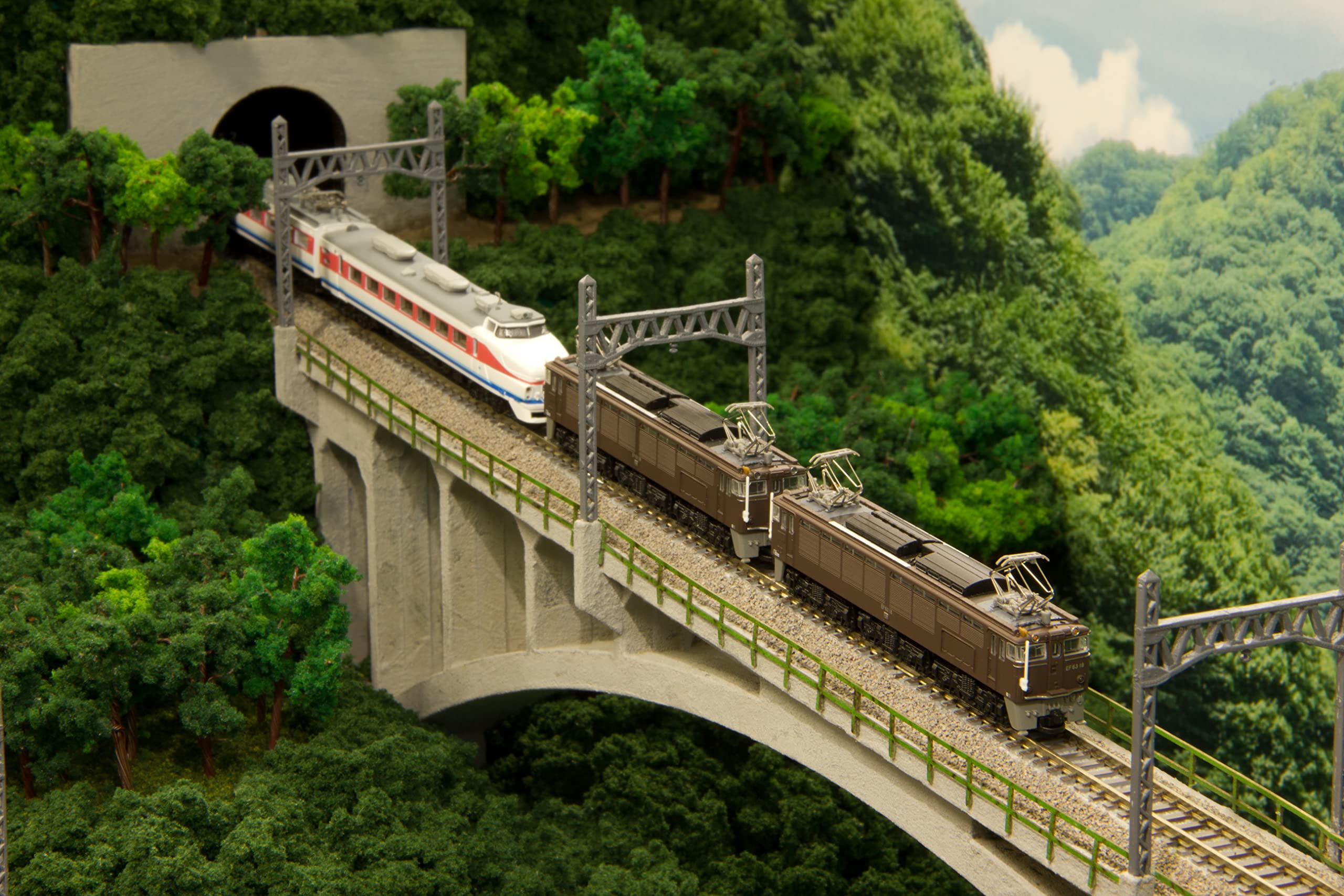 Amazon | ロクハン Zゲージ EF63形 2次形 茶 重連セット T038-2 鉄道