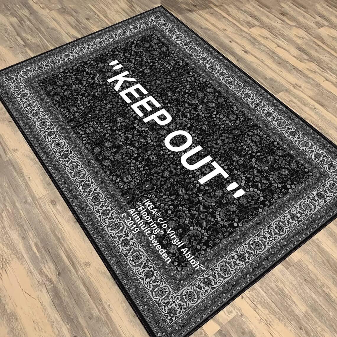 Keep Out Rug, Street Fashion, Keep Out, Off White, Off White Rug, Rug