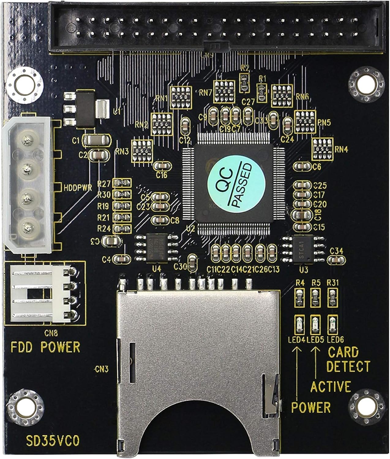 KALEA-INFORMATIQUE Adattatore IDE 3.5'' 40 Pin Maschio-Maschio Con Pin Codificatore (Lunghezza 60mm) - 4