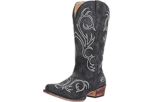 Best Womens Cowboy Boots For A Casual, Chic Look: Riley Round Toe Boots