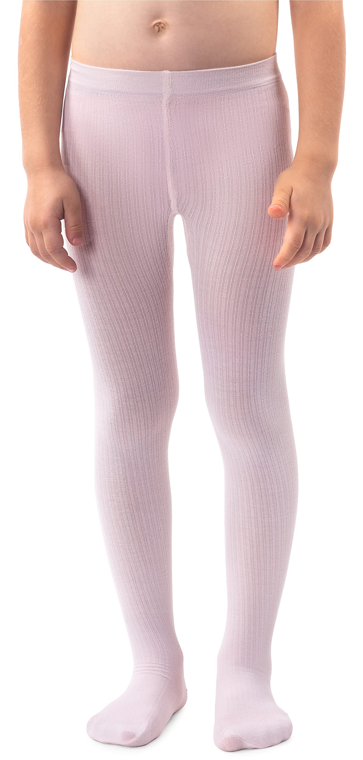 NOQ Medias de punto lisas para niñas, cálidas, opacas, para el colegio, baile de ballet, guardería