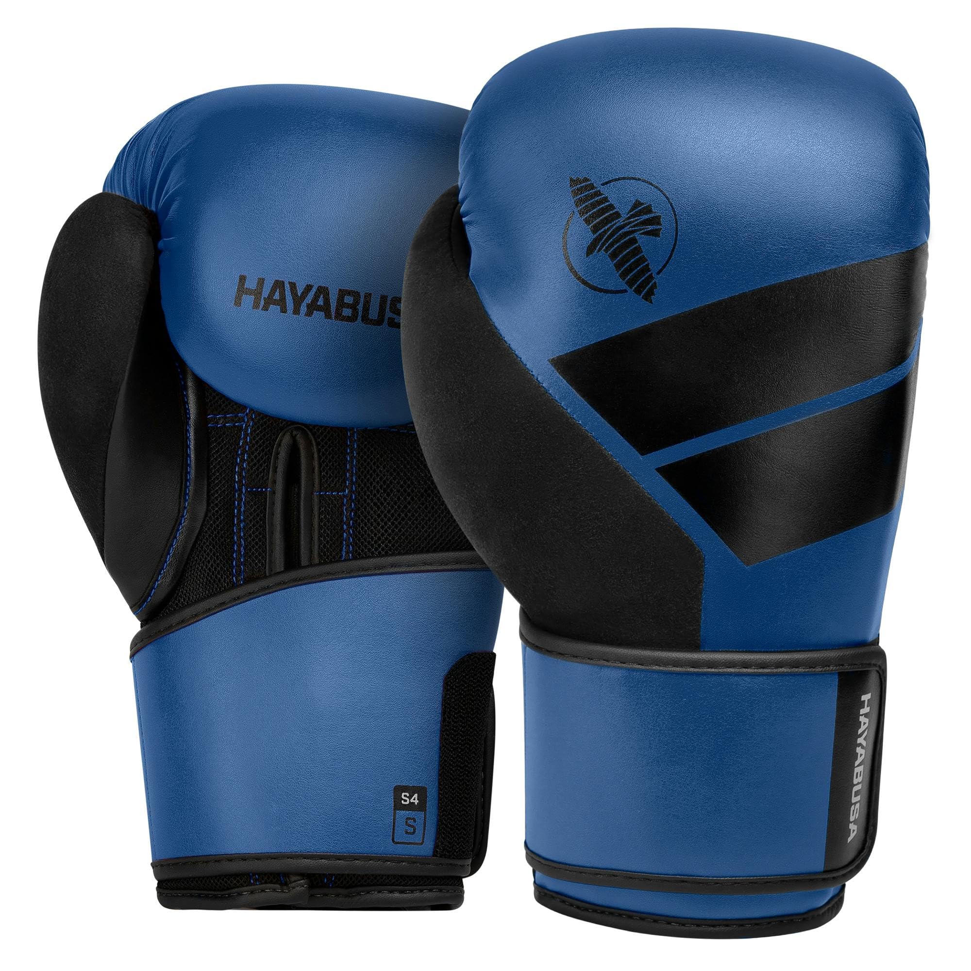 Hayabusa S4 PU Leather Boxing Gloves for Men, Women & Kids, 10oz, 12oz, 14oz, 16oz, Training, Sparring, Kickboxing, Fighting Sports, Taekwondo, MMA, Muay Thai & Arts