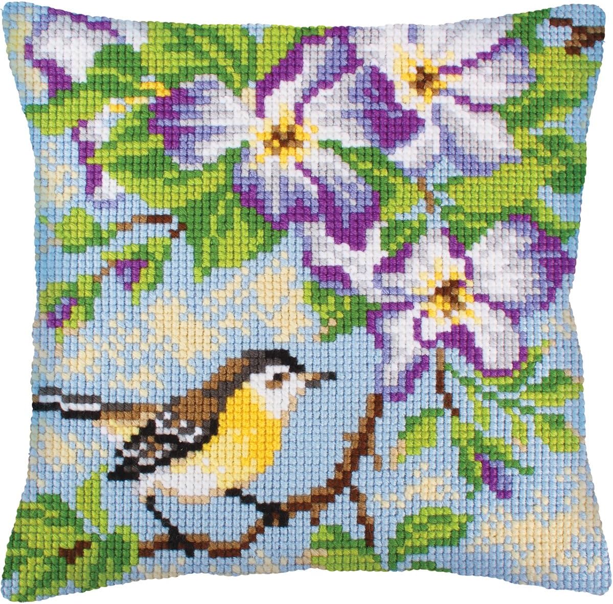 RTO Little Mouse On A Branch Collection D'Art Stamped Needlepoint Cushion Kit, 40 x 40cm