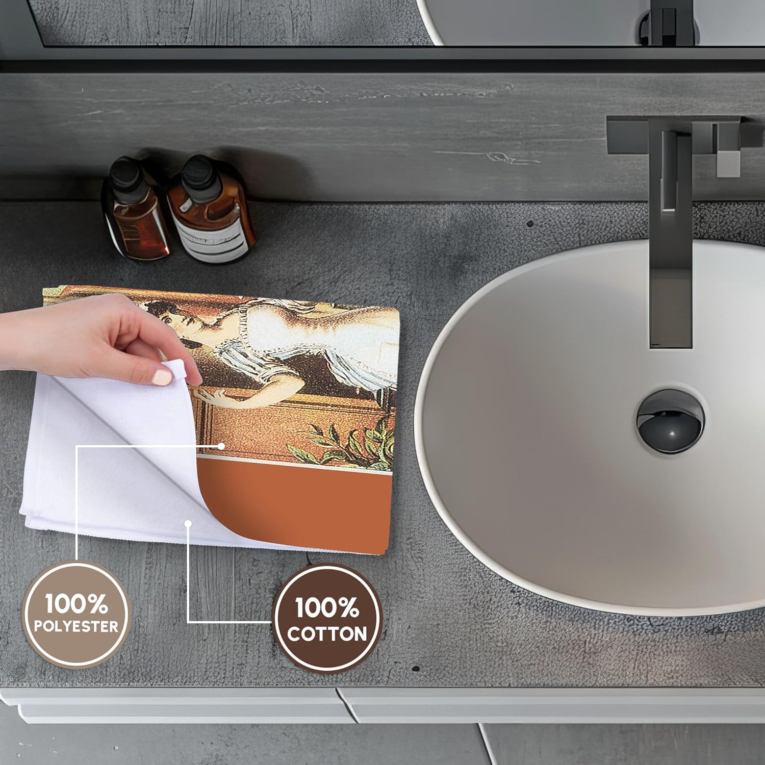 3dRose Johnstons Fluid Beef for Making Gravies Soups Woman Cooking 22x30 Bath Hand Pool Towel