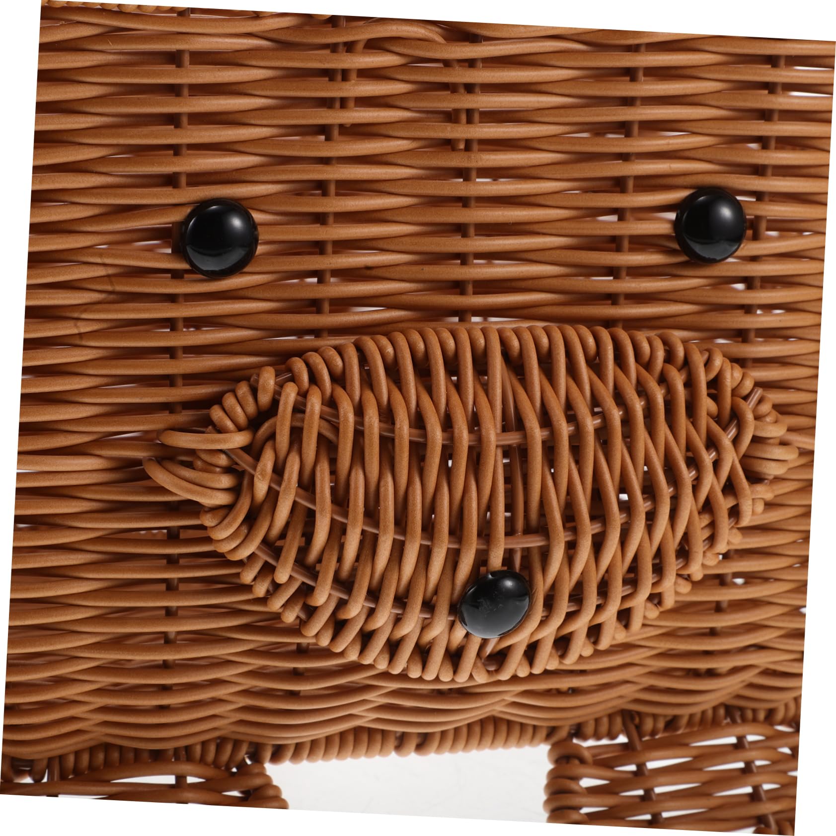 Didiseaon Cestino in Rattan Decorativo per Arredamento Domestico Cesto Portaoggetti Multifunzionale Resistente
