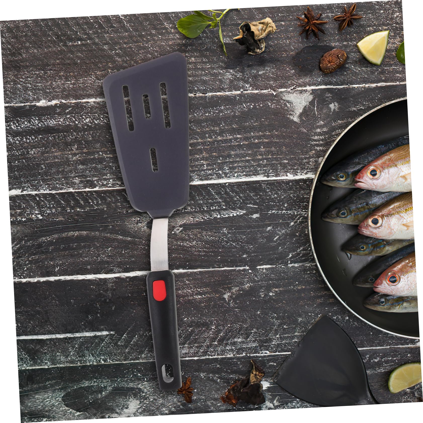 3pezzi Spatola Da Cucina in Silicone Spatola Portatile Per Wok Resistente Al Calore Bordi Lisci Materiale Durevole Antigraffio Per Appenderla Pratico e Facile Da Usare