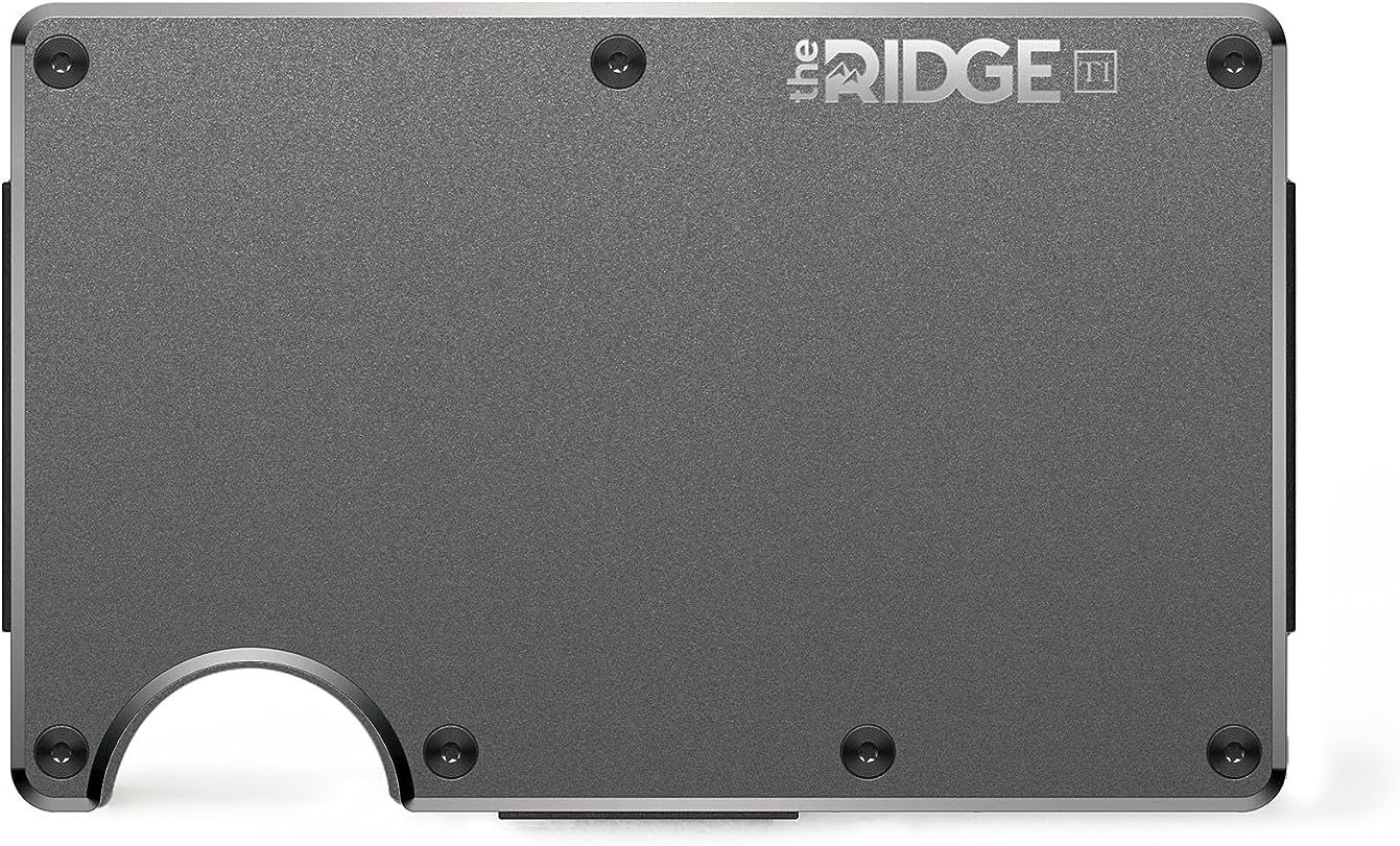 the ridge マネークリップ チタン Amazon | メンズリッジウォレット - 男性用スリムミニマリスト