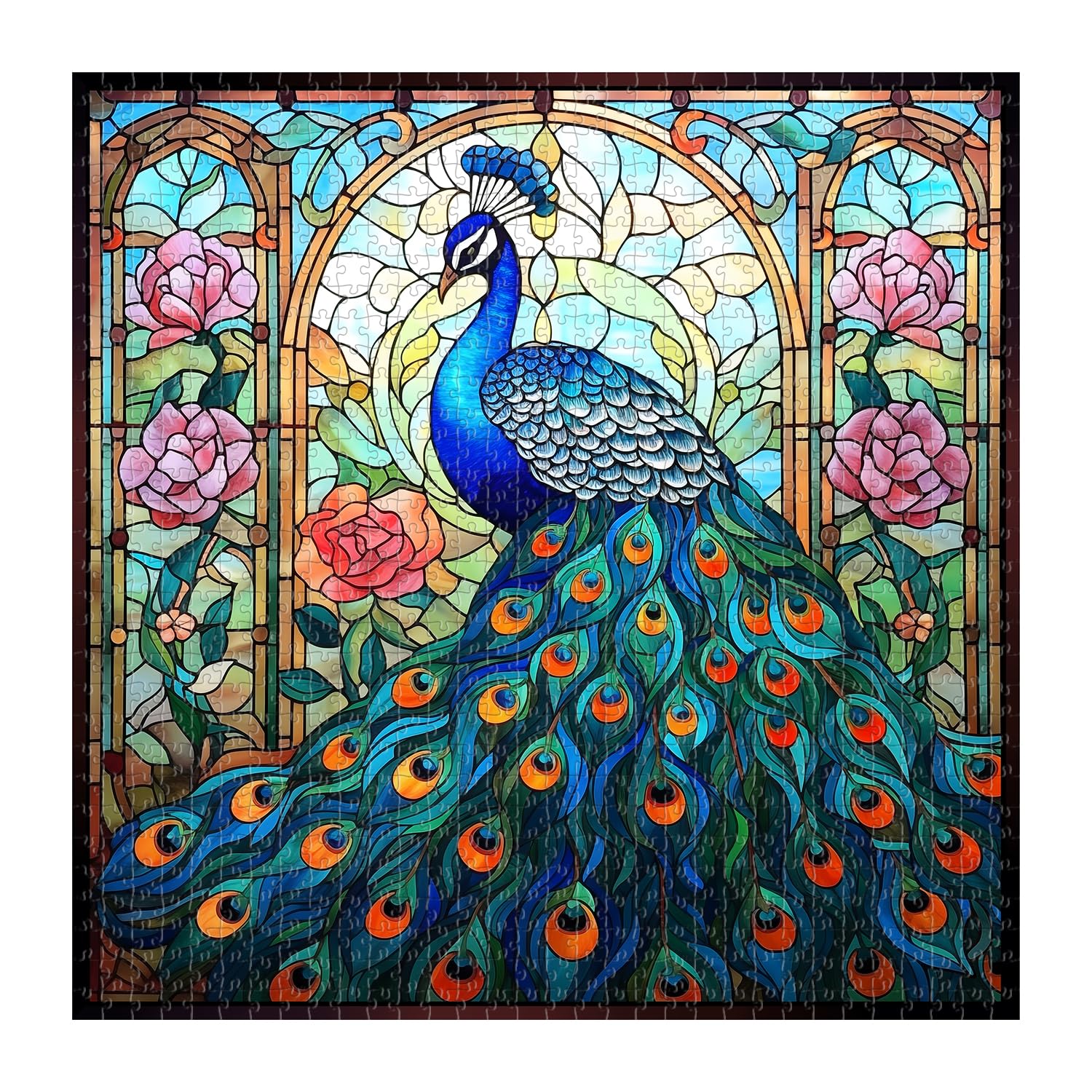 画材 Peacockesque GSS Designs Peacock Stencils - 12x16Inch Reusable Large