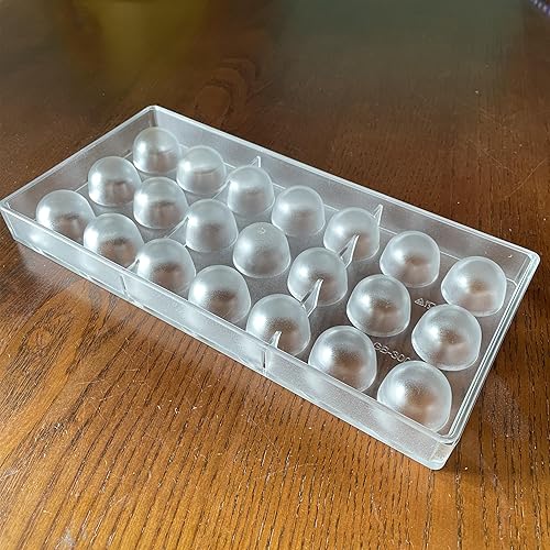 Miniatura 4 de Goldbaking Molde de bombón de chocolate con forma de campana, molde de trufa de policarbonato, chocolates caseros, cubiertos de dulces, herramienta