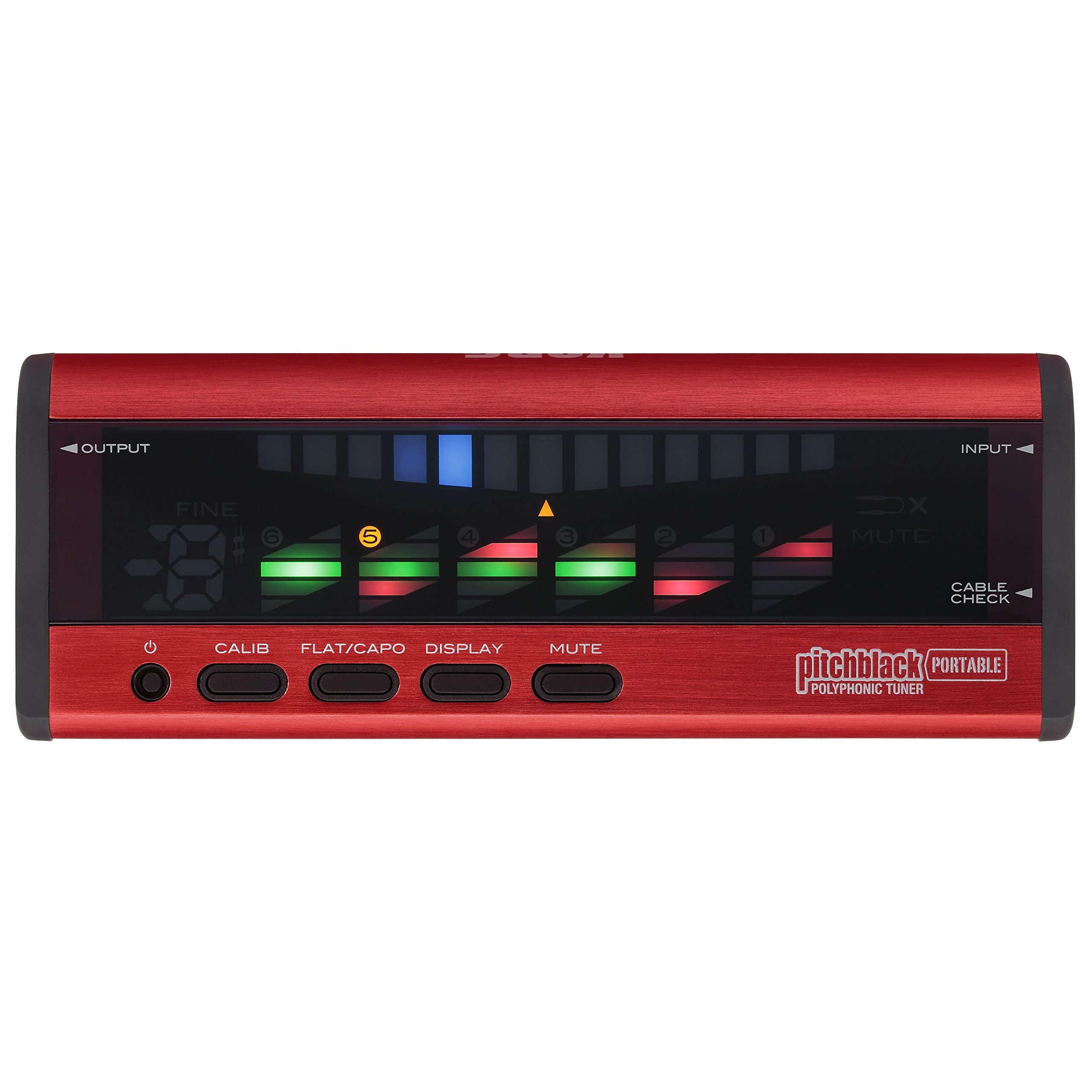 Korg Sintonizzatore polifonico per chitarra e basso, Rosso