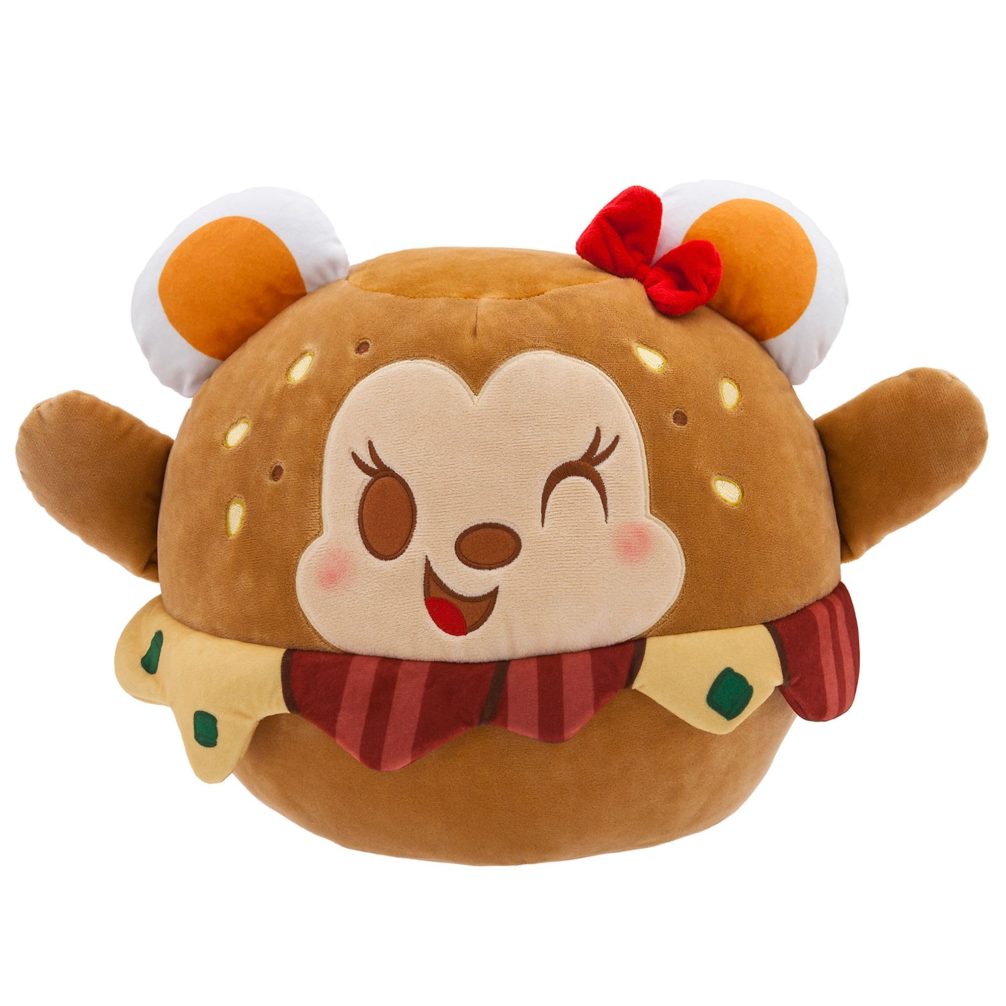 DISNEY STORE Official Minnie Mouse Bagel Sandwich Classic Couplings Medium Soft Toy, Munchlings Collection, Plush Character Figure, Suitable for Ages 0+