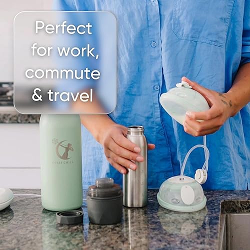 Miniatura 7 de CERES CHILL - Contenedor de almacenamiento reutilizable para enfriar leche materna, mantiene la leche segura hasta 20 horas, se conecta con bombas