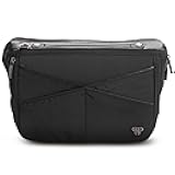 Littbag Handbag Organizer with Patented LED & Auto 60-sec Shutoff - Featured in Oprah's Favorite Things – Purse Organizer with 12 Compartments, Clear Pockets, Zippered Privacy Pocket & More (Black)