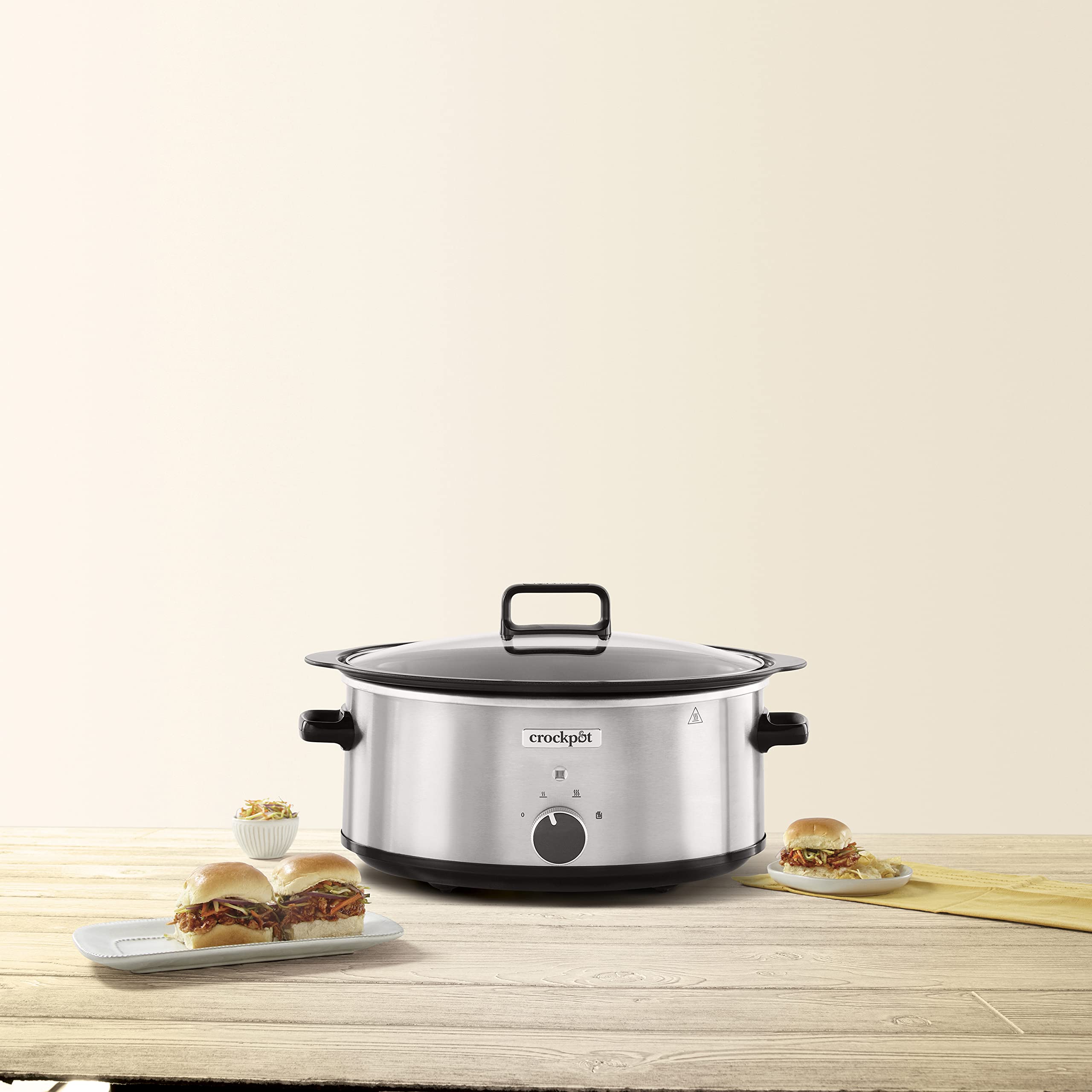 Crock-Pot Olla de cocción lenta Acero Inoxidable 6,5 L