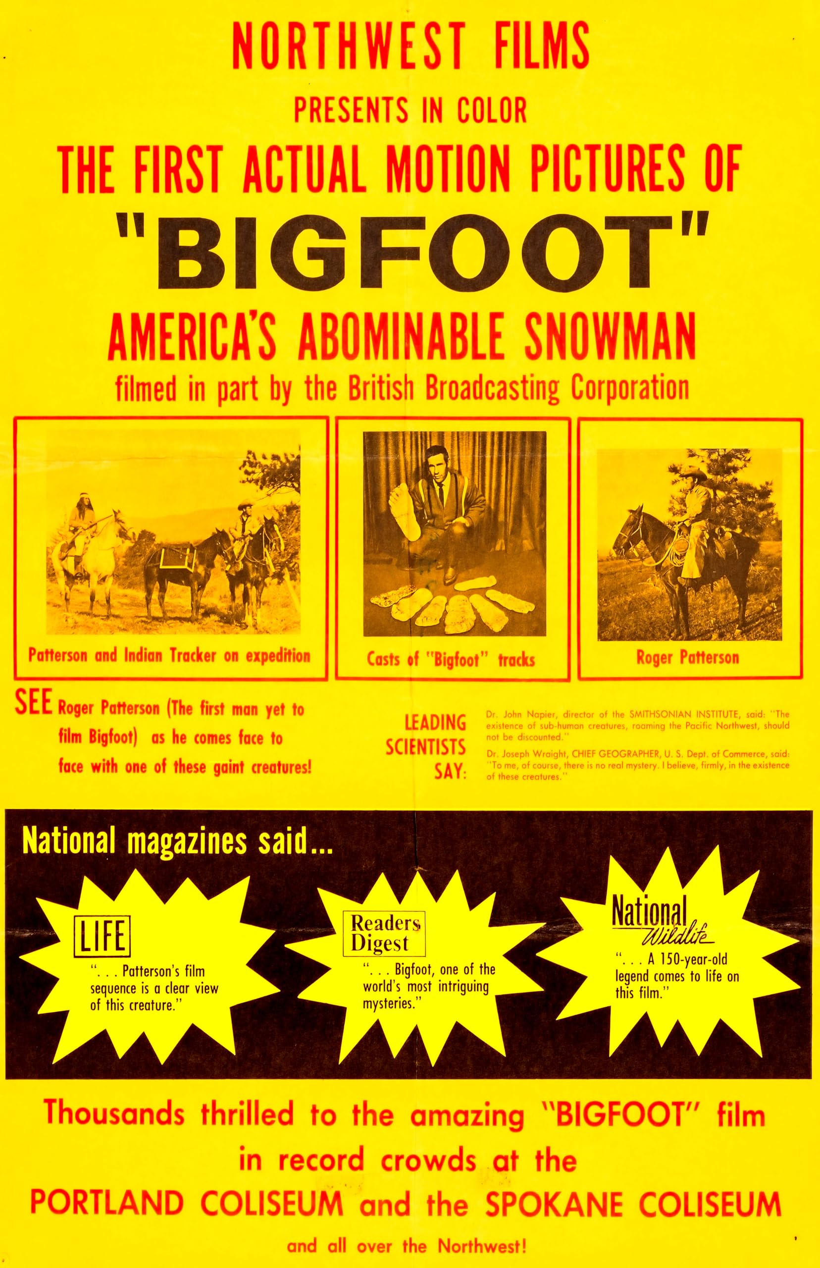 Vintage Bigfoot Poster Review: Archive Cinema Sasquatch Art