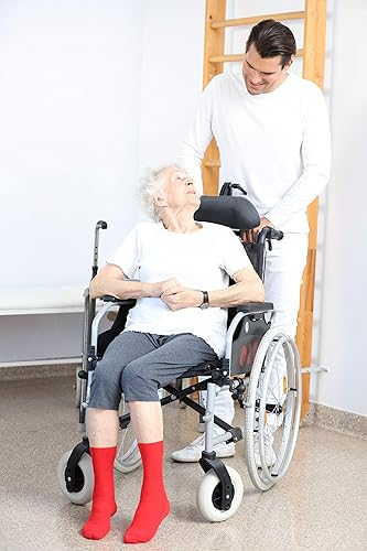 Miniatura 31 de Rainbow Socks - Calcetines elásticos de algodón DIABÉTICOS para pies caídos para hombres y mujeres