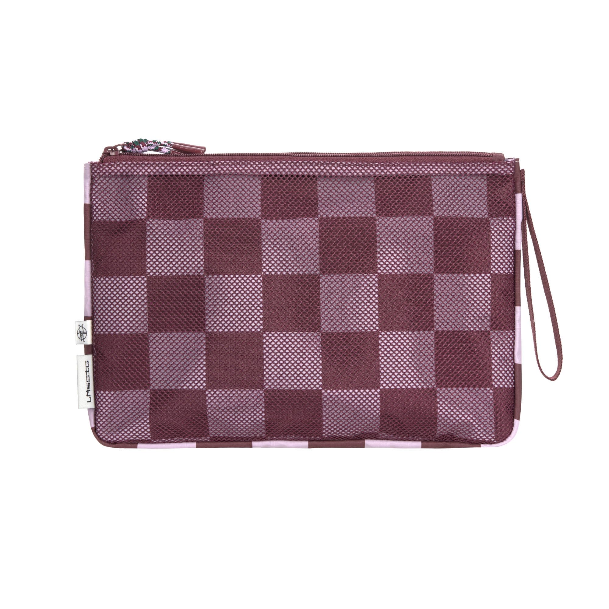 LÄSSIG Borsa per pannolini con fasciatoio per i bambini in movimento/Casual Changing Organizer deep red/lavender
