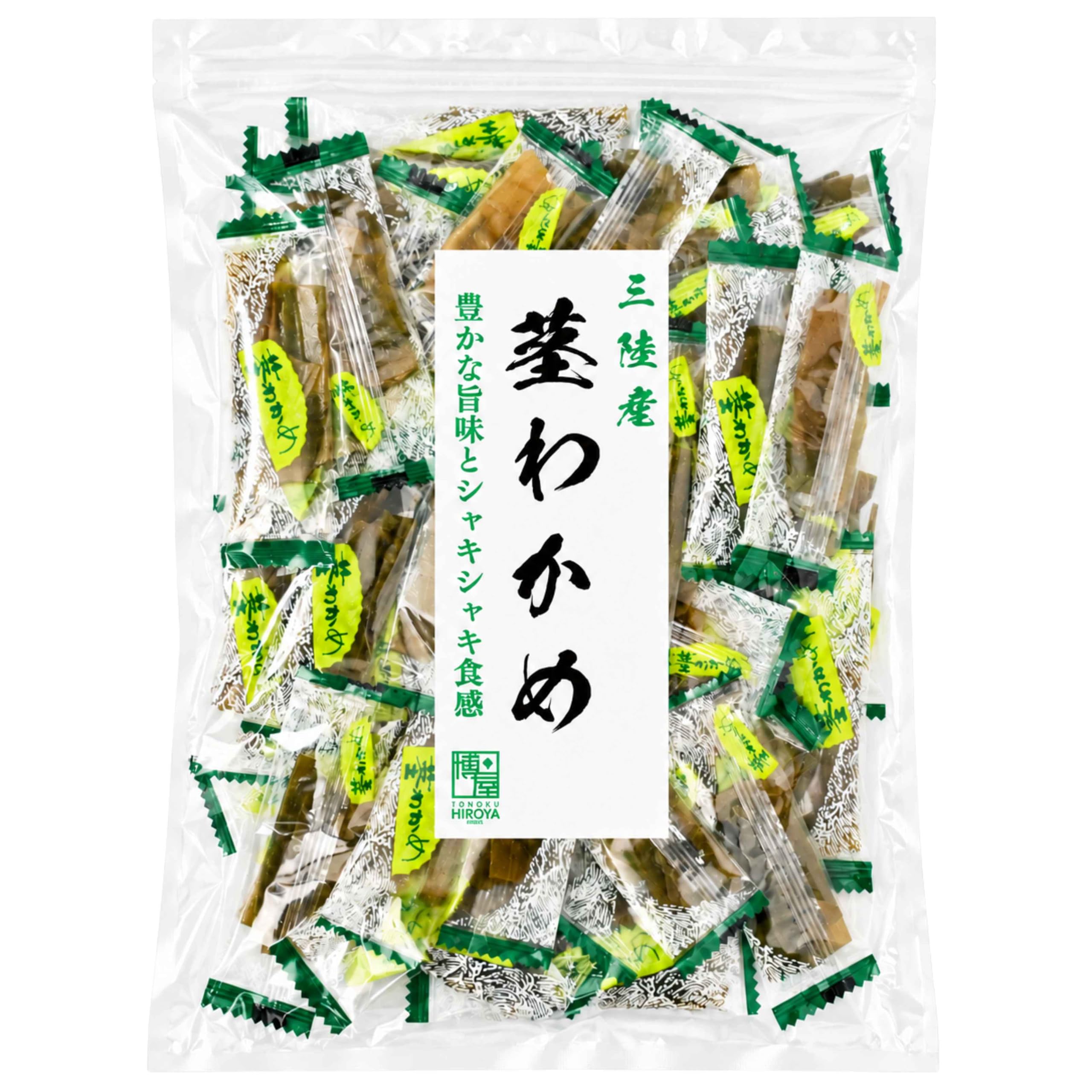 Amazon.co.jp: 博屋 茎わかめ 三陸産わかめ使用 個包装 チャック付き袋