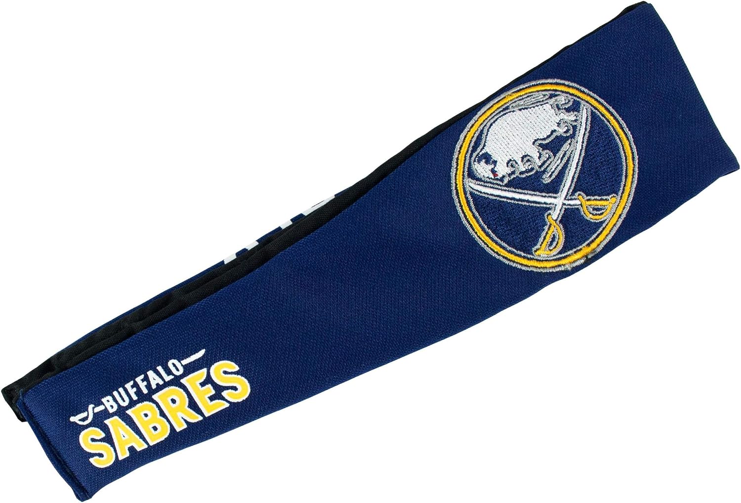 Littlearth Unisex-Adult NHL Buffalo Sabres 1 Jersey FanBand Headband, Team Color, One Size, (500404-SBRS-2)