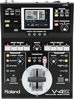 【未使用品】EDIROL V-4 4チャンネルビデオミキサー Roland Edirol V-4 4 Channel Video Mixer Switcher Full