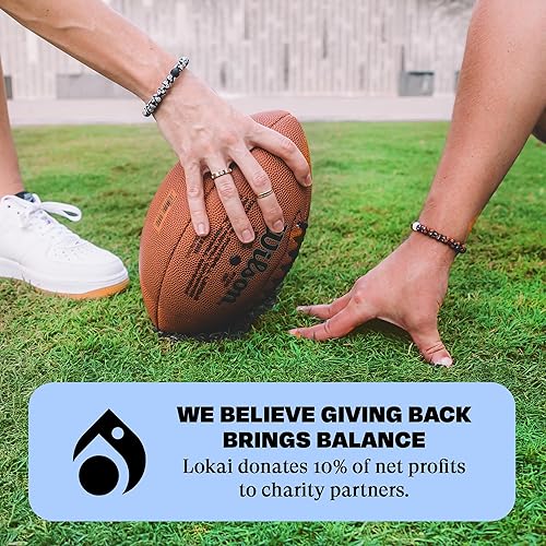 Miniatura 282 de Lokai NFL Football Collection - Pulseras de cuentas para hombres y mujeres, joyería de silicona, pulsera de moda para un ajuste cómodo