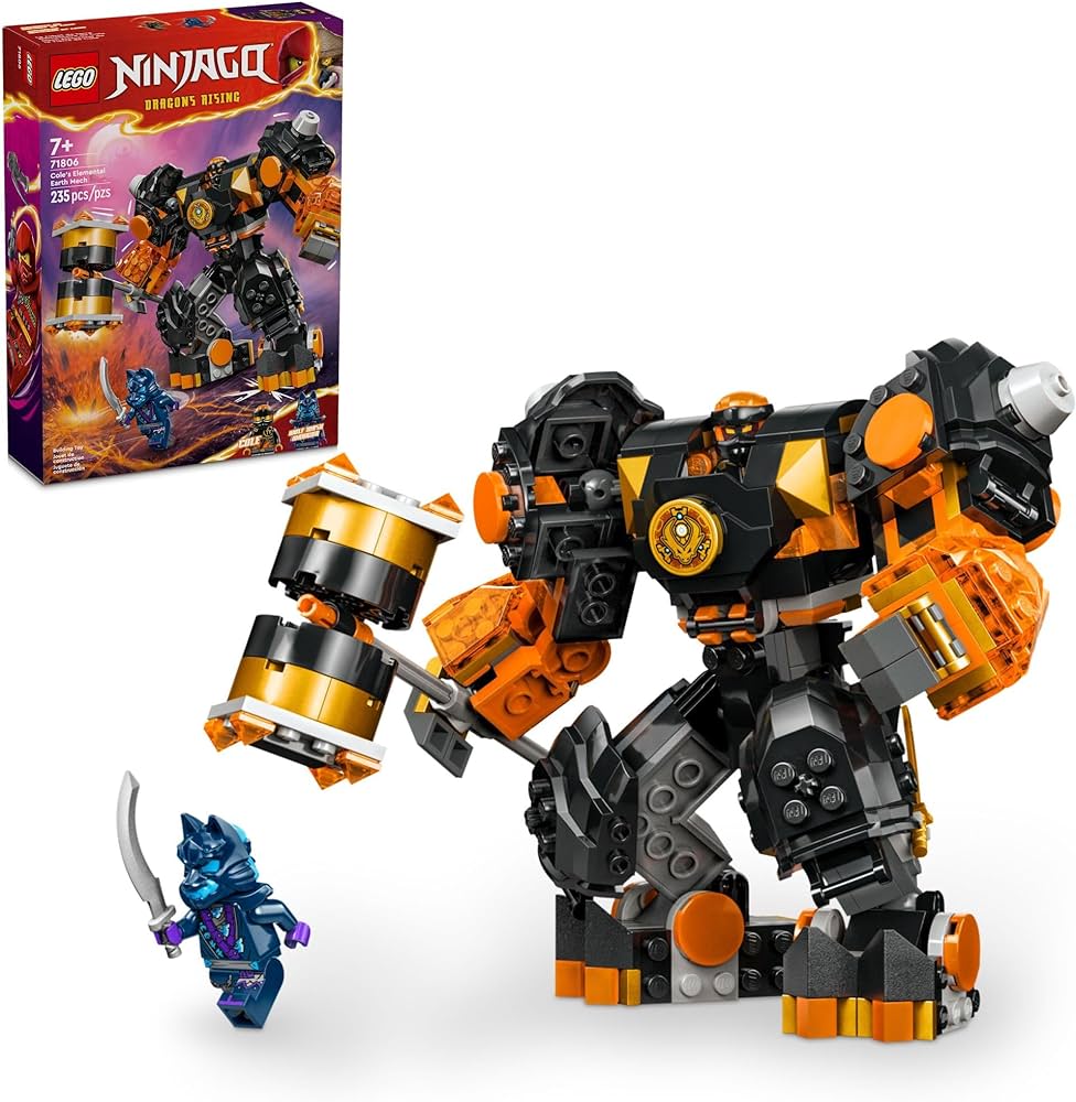 LEGO NINJAGO Cole's Elemental Earth Mech Mini Ninja Toy