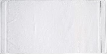 Amazon Basics 6-Pack Bath Towels, 100% Ring Spun Cotton, 600 GSM, Lightweight and Highly Absorbent, Quick Drying, Hotel Quality, 27 x 54 inches, White