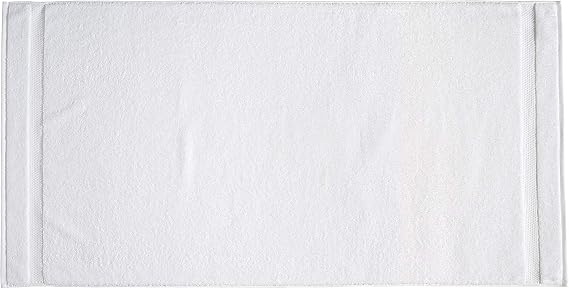 Amazon Basics 6-Pack Bath Towels, 100% Ring Spun Cotton, 600 GSM, Lightweight and Highly Absorbent, Quick Drying, Hotel Quality, 27 x 54 inches, White