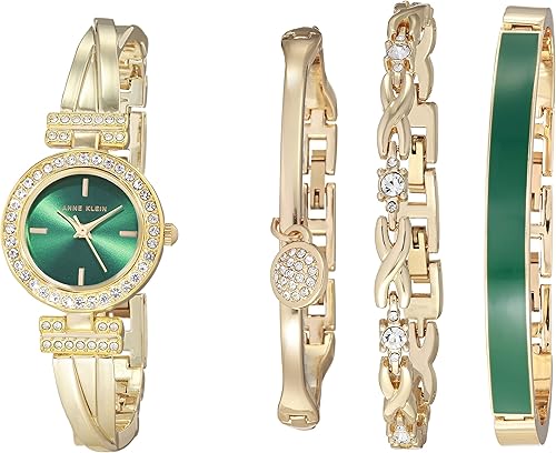 Miniatura 7 de Anne Klein Womens Premium Crystal Accented Bangle Watch and Bracelet Set AK2238