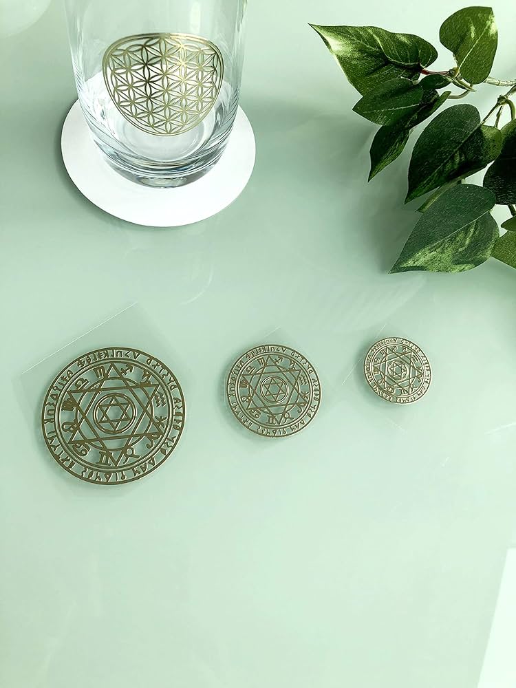 ホロスコープ様 Amazon | RELIGHT 六芒星 星座 ホロスコープ 金属 ステッカー