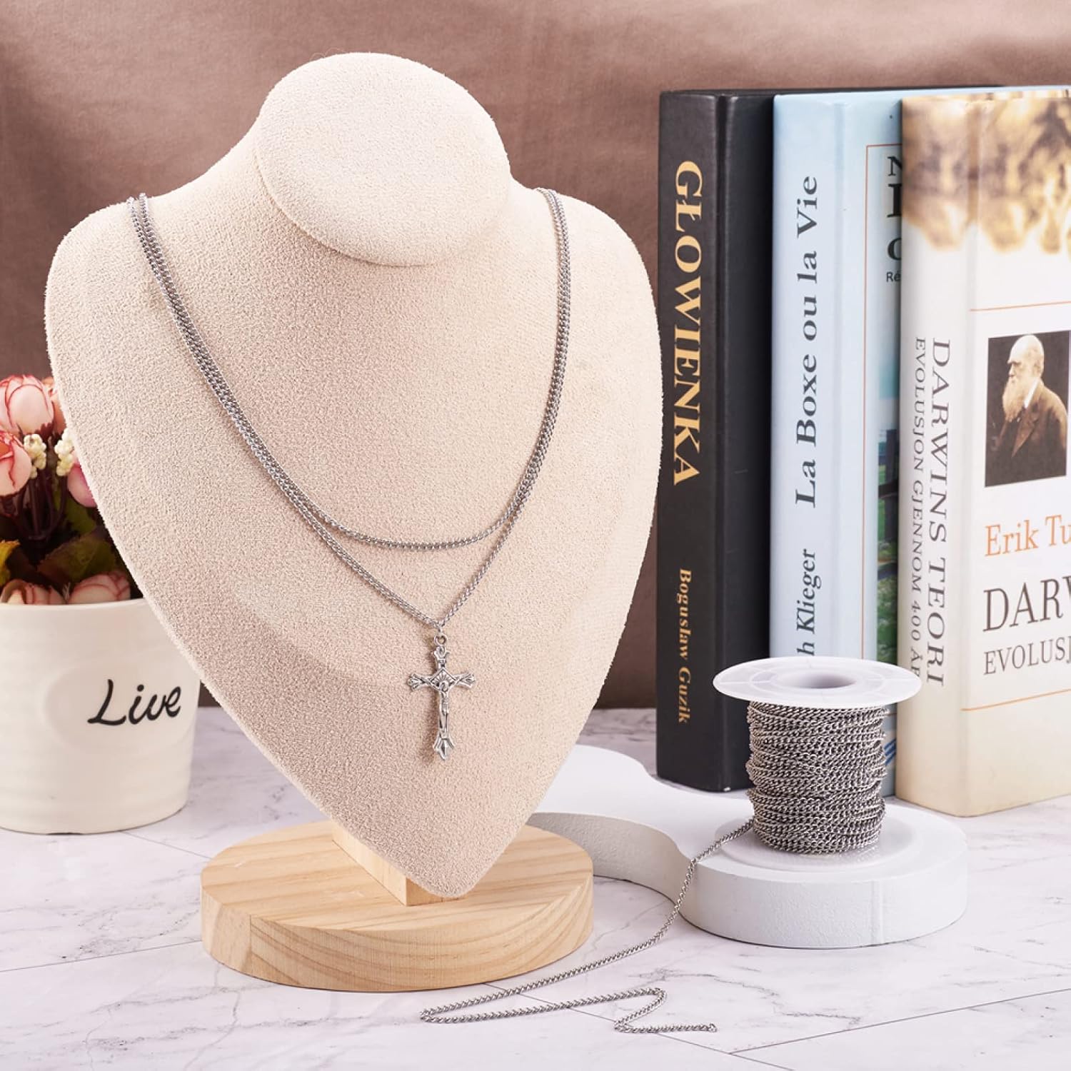 Pandahall 32.8 Feet 304 Stainless Steel Curb Chains 2.7x2x0.5mm Metal Link Chain Unwelded Jewelry Chains for DIY Bracelet Necklace Jewelry Making - Image 3