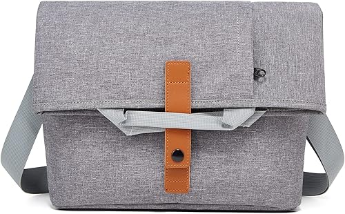 Rexmore Bolso bandolera de lona para hombre, estilo casual y plegable, bolso bandolera unisex