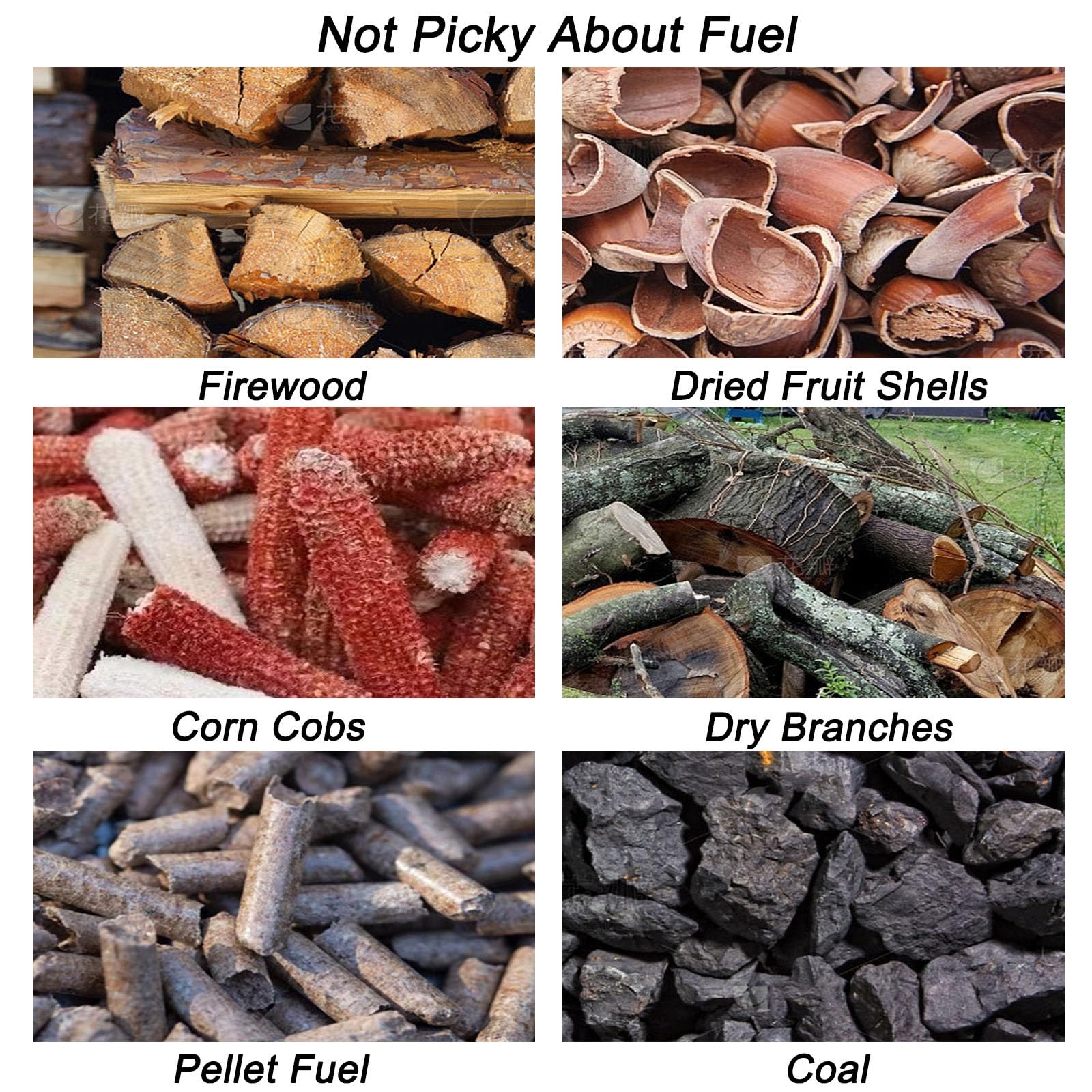 Stufa a Legna con Forno, Stufe a Legna, Utilizza Legna da Ardere, Pellet, Carbone, Fornelli da Campeggio per Cucinare, Cuocere al Forno e Uso di Emergenza