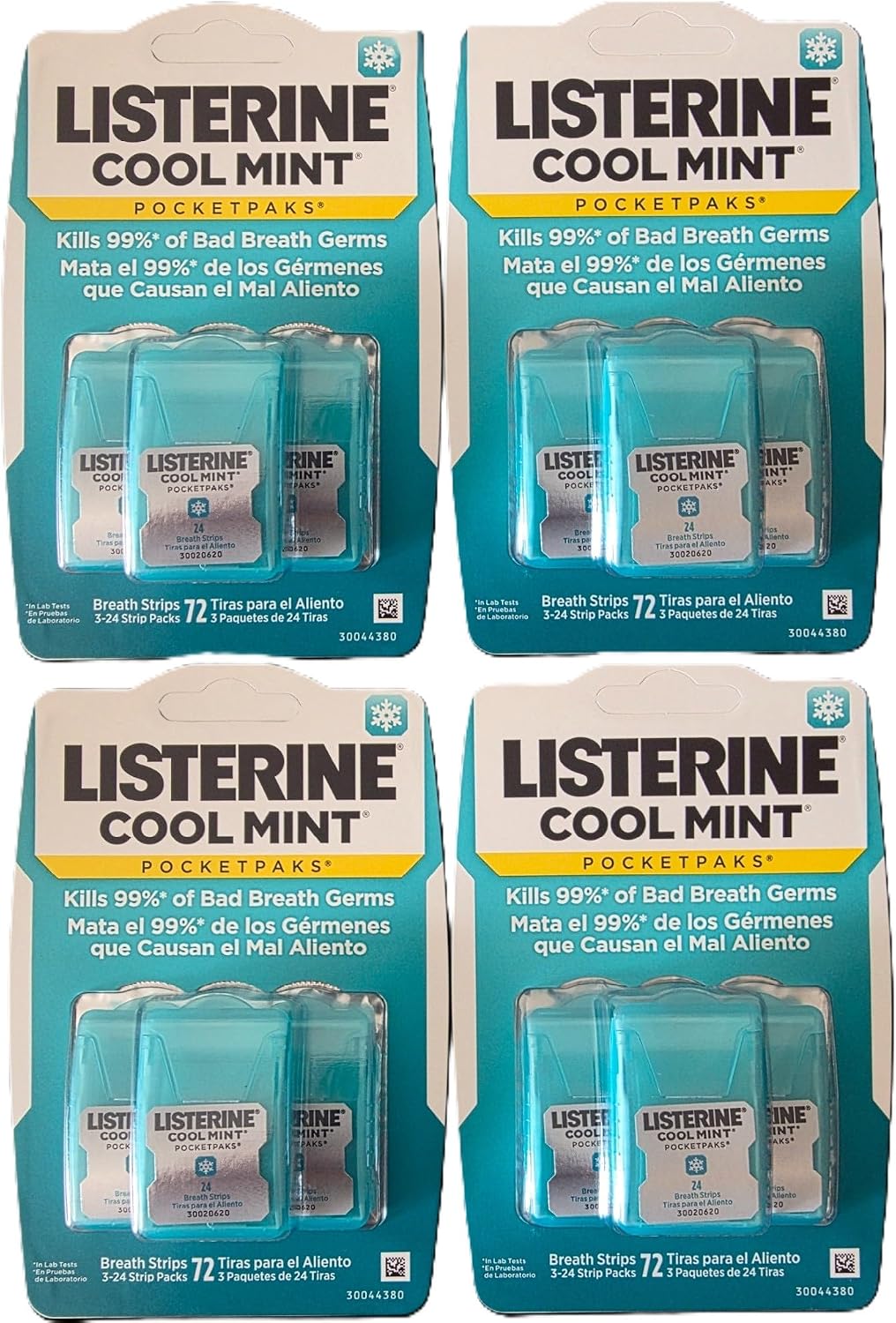 Listerine PocketPaks, Cool Mint, 24 paski (opakowanie po 12) Listerine