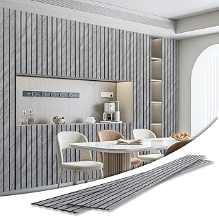 Art3d 4-Pack Glue-On Six-Grid Wainscoting Panel for Interior Wall Decor ...