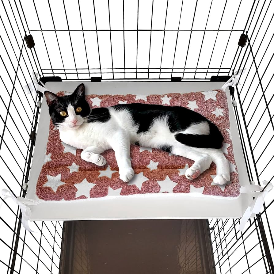 Amazon | POOKIE ペット マット ケージ用 猫 ベッド 落ちない