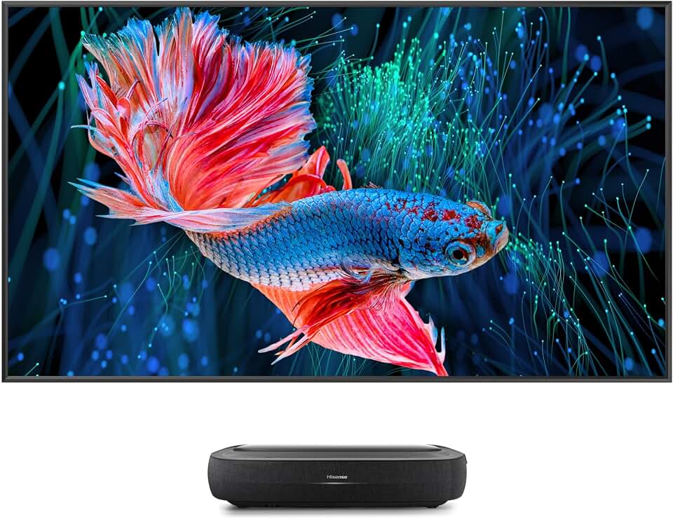 Hisense 100L9HD Trichroma Laser TV INCL. 120" ALR Fresnel Daylight Screen