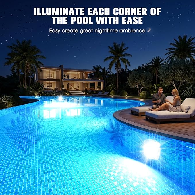 Luz de Piscina Submarina LED con Control Remoto - 1 pieza miniatura 6