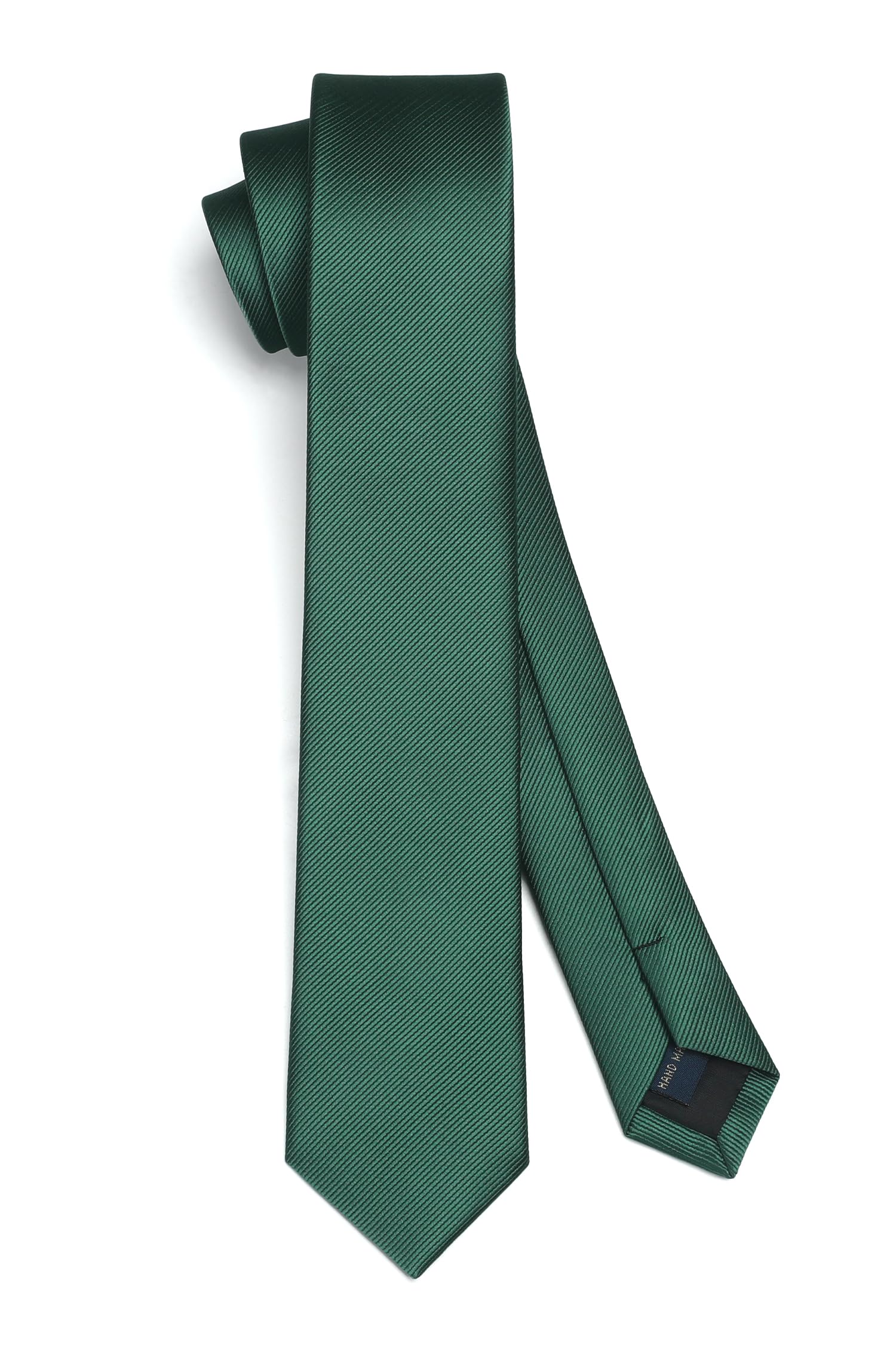 HISDERN Corbatas para hombre Corbatas delgadas de color sólido para hombres Corbata de boda Corbata formal clásica de negocios para hombres 6 cm