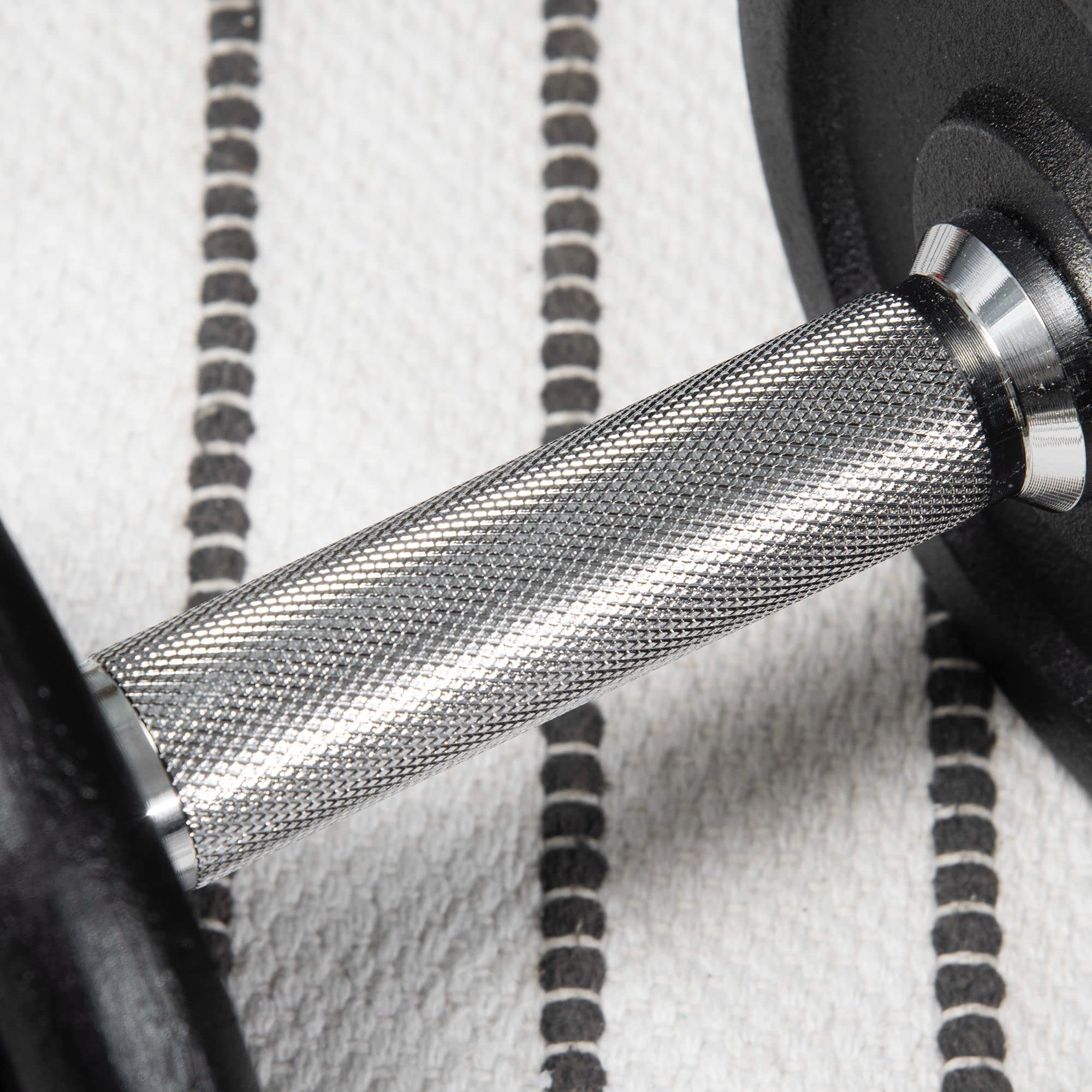 HOMCOM Hantelset 2er Verstellbar bis 20 KG mit Verbindungsrohr Dumbbell | Kurzhantel Set, 2 Kurzhanteln, Langhanteln, Hanteln Set, Kurzhantelset, Krafttraining, Zuhause, Fitnessstudio