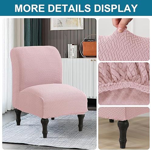 Miniatura 3 de JIAN YA NA Funda para Silla Decorativa sin Brazos, Funda Elástica para Silla sin Brazos Spandex Fundas para Silla Deslizante Fundas para Silla