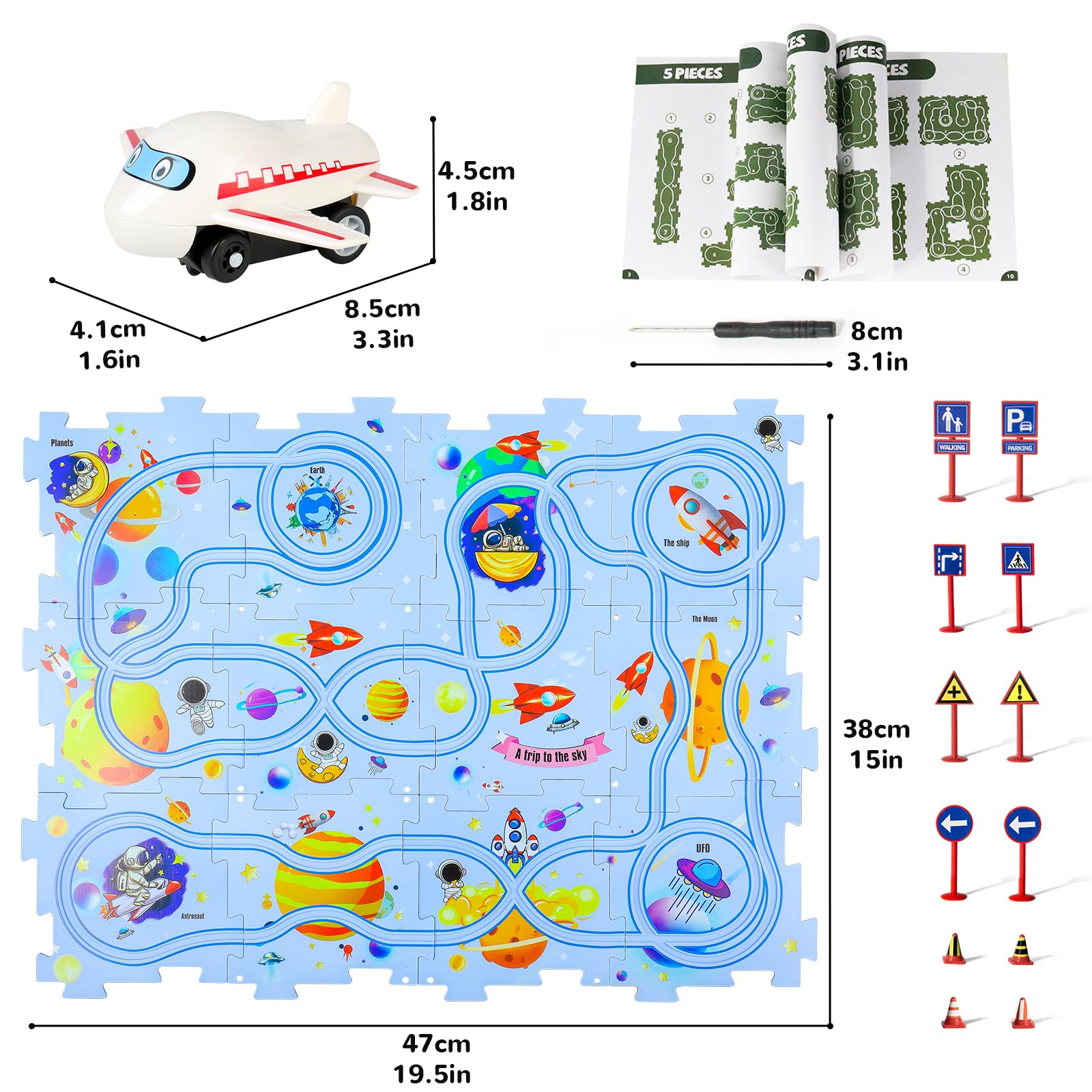 KADAYAYA Jouet de Piste de Puzzle Éducatif pour Enfants 3-6 Ans Circuit Voiture Plastique Rail Éducatif Cadeau KADAYAYA Jouet de Piste de Puzzle Éducatif pour Enfants 3-6 Ans Circuit Voiture Plastique Rail Éducatif Cadeau